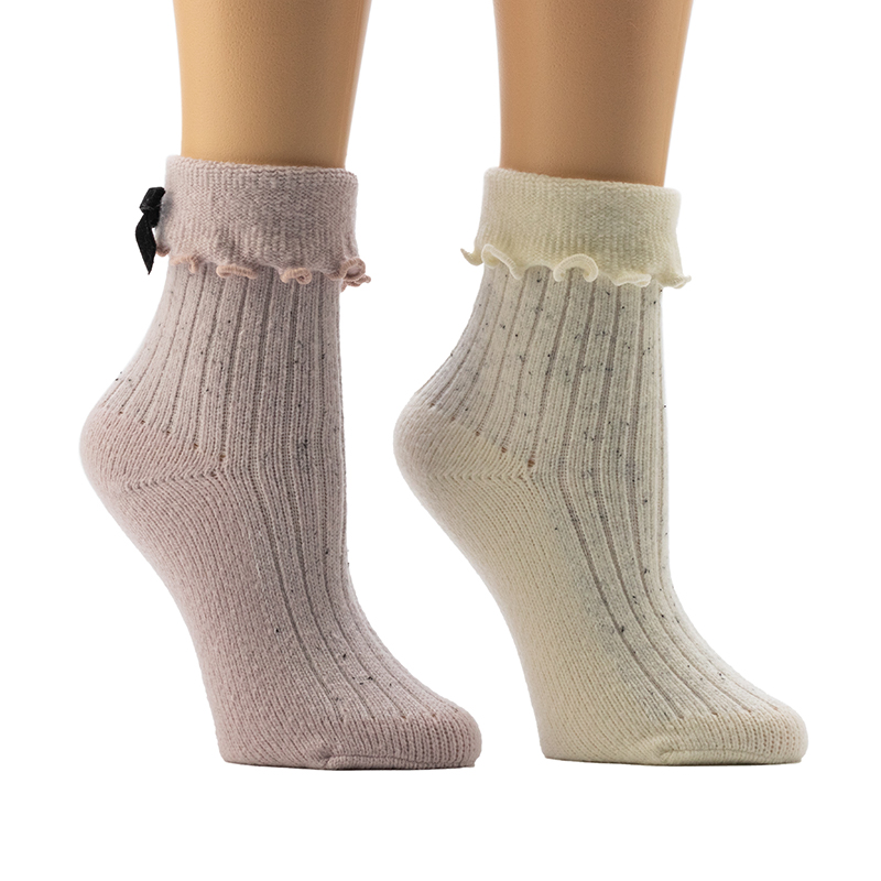 Ladies'Fleck 3x1 Rib Cosy Home Socks