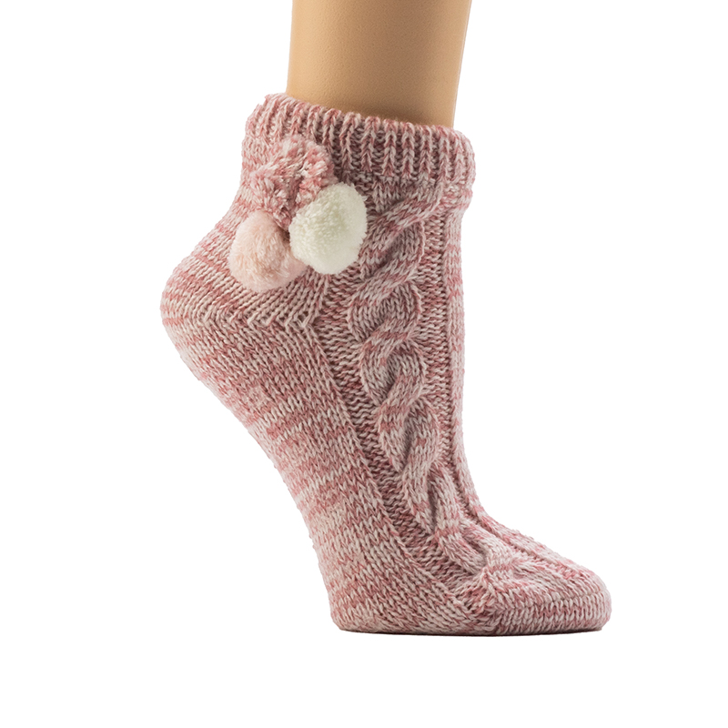 Women's 3-Color Twist Floor Socks
