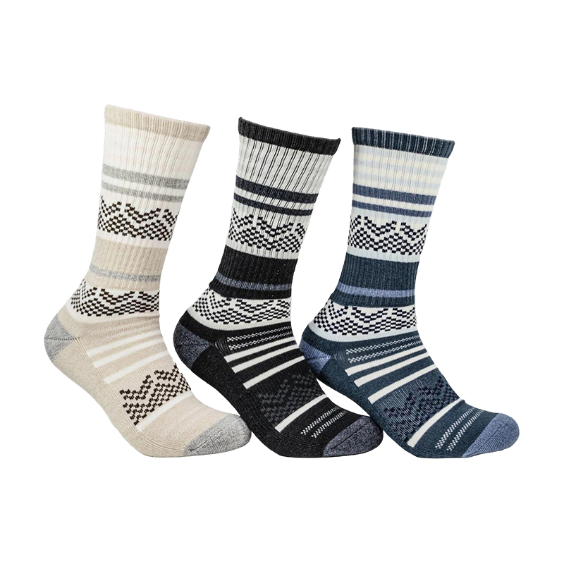 Men's Tonal Stripe 1/2 Cushion Crew