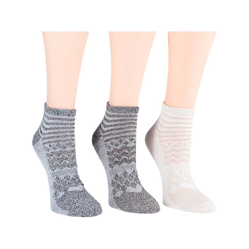 Pokebetexture W/Fleck Low Cut 3ppk Socks