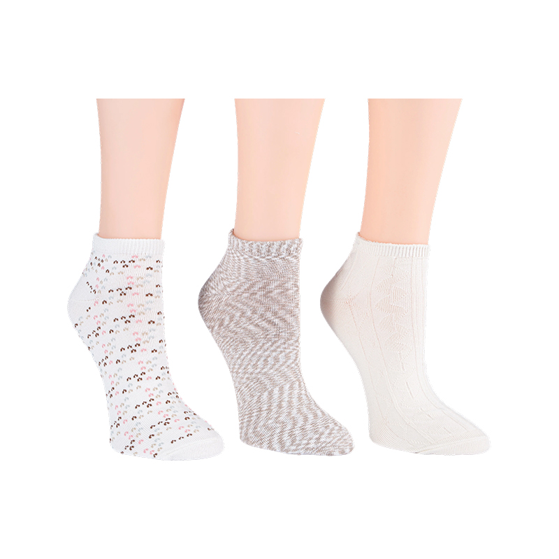 Multi Birdseye Low Cut 3ppk Socks