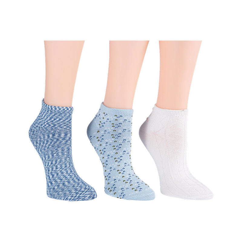 Multi Birdseye Low Cut 3ppk Socks
