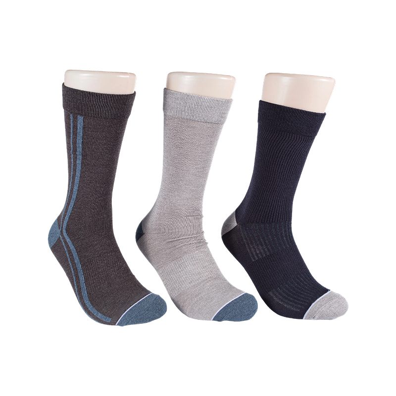 Side Stripes Arch Support Crew 3pp Socks