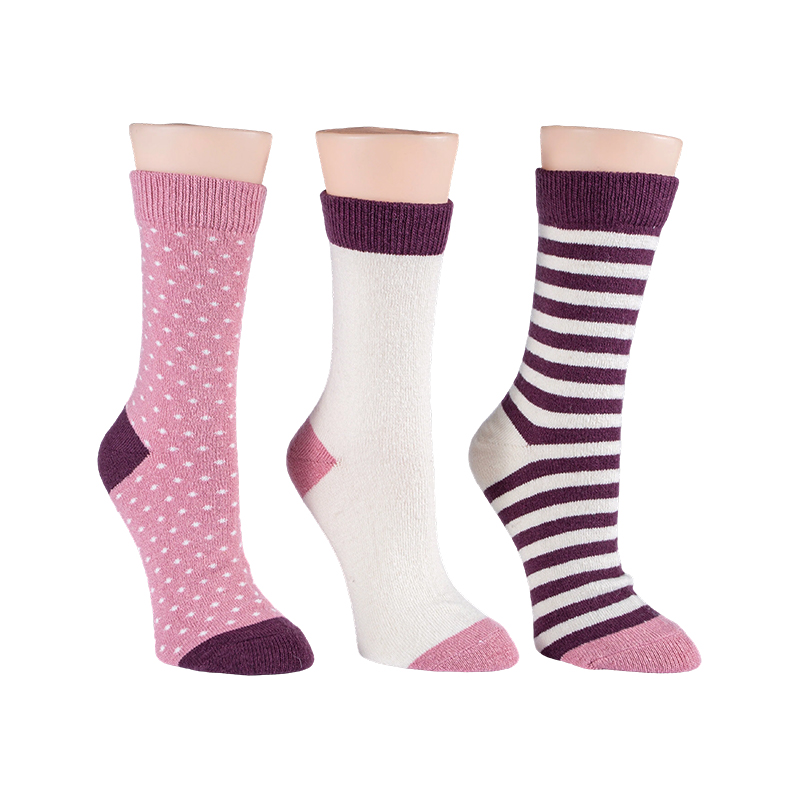 Ladies Wool Stripe Socks
