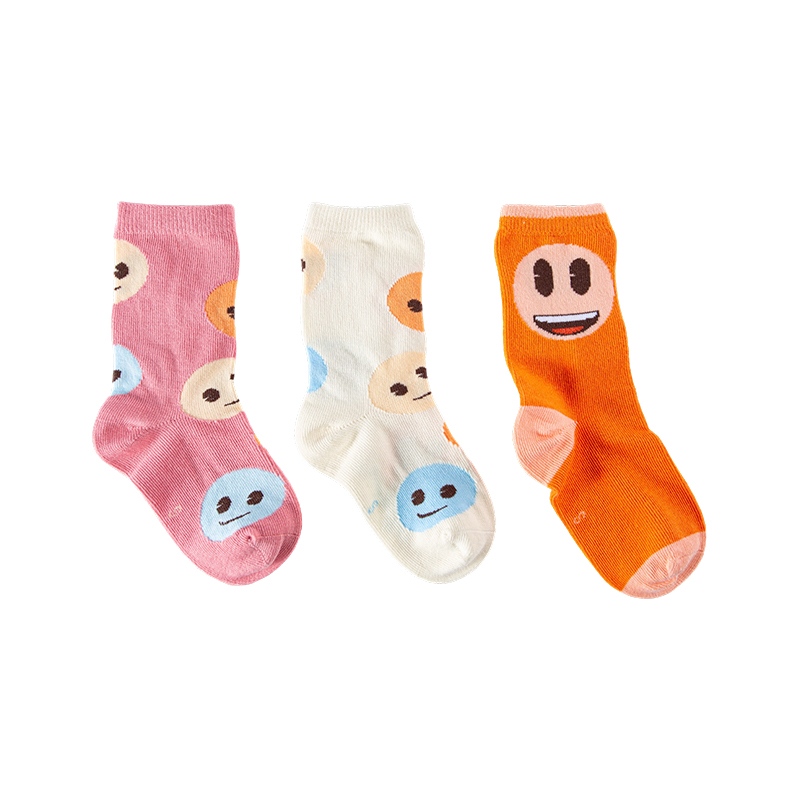 Kids' Smiley Crew Socks
