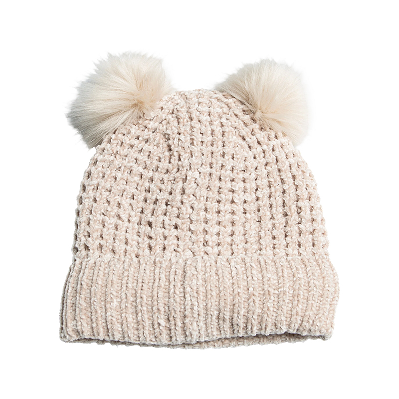 Kid's Waffle Chenille Cuff Hat
