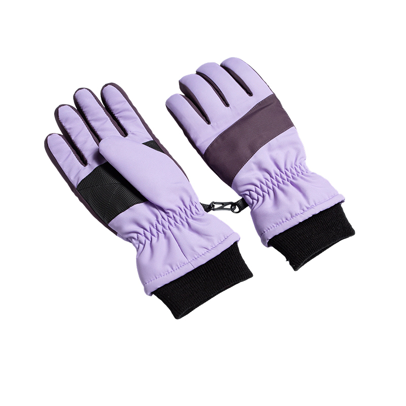 Kid's Colorblock Ski Gloves