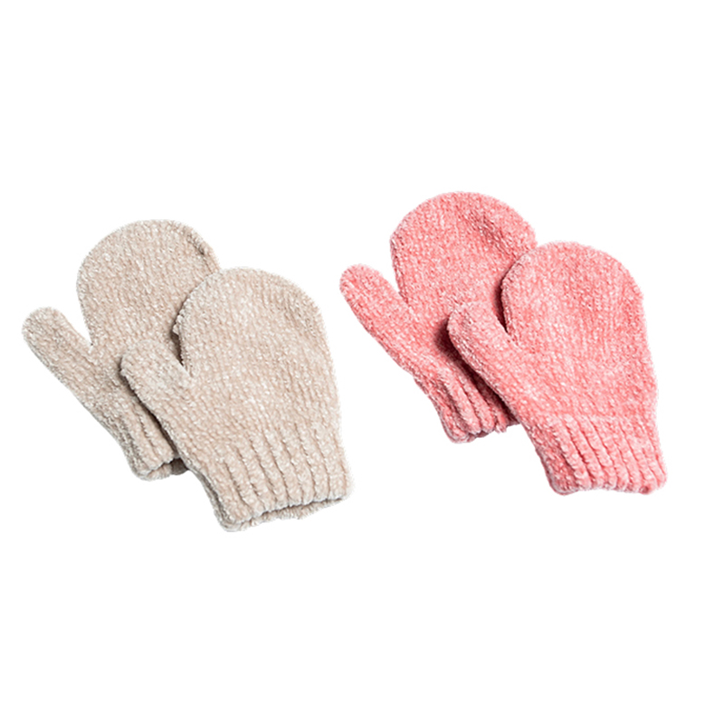 Kid's Waffle Chenille Mitten