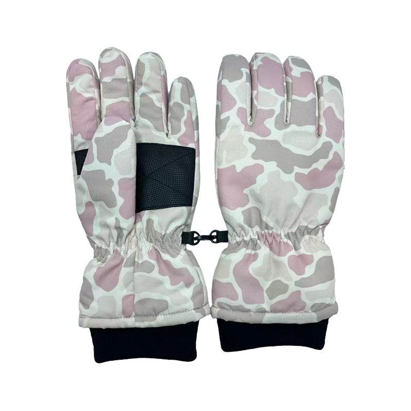 Kid's Camo Ski Gloves